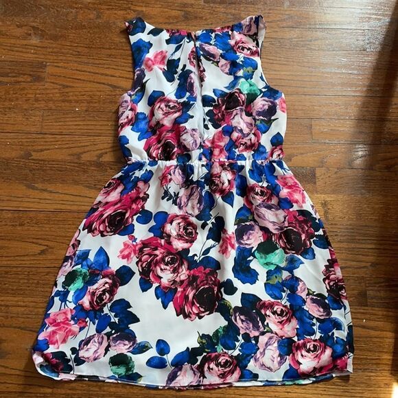 Olive & Oak Pink, Blue and Green Floral Dress - Picture 5 of 6